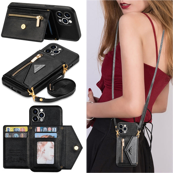 Lanyard Phone Case w Zipper Wallet