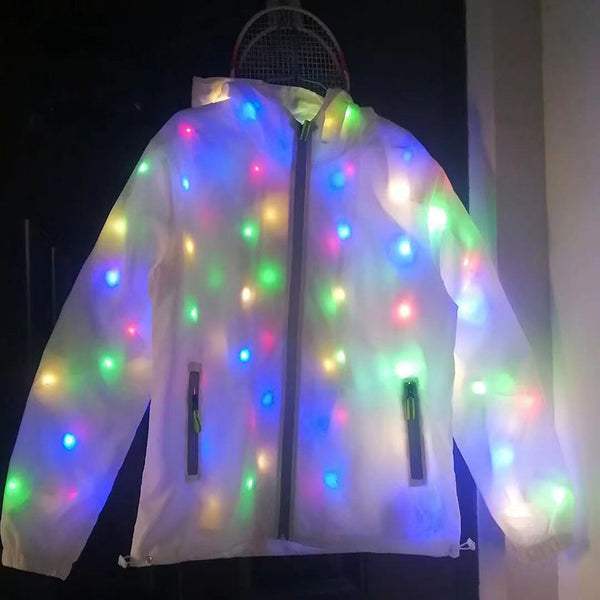 LED light up Jacket - Glow Party Jacket - Glow In The Dark Store